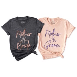Mother of The Bride Shirt Bridal Wedding Rehearsal Dinner Tee Grooms Mom Outfits