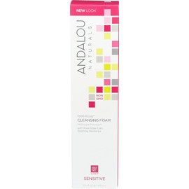 Andalou Naturals 1000 Roses Cleansing Foam, 5.5 Ounce