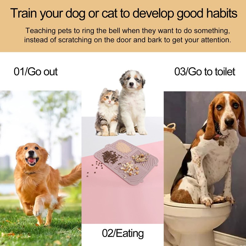 (2 Pack) Pet Doorbells, Proxima Direct Metal Bell Dog Training
