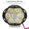 Headlights/Headlights,2Pcs 6 Led Spot Fog Light Motorcycle Headlight Universal Waterproof