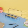 Double Layered Pencil Box Hard Plastic Crayon Pencil Case Storage