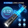 3Pack Rechargeable Flashlights 10000 High Lumens, Super Bright Flashlight with