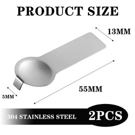 2 Pcs Italian Bracelet Link Tools,Charm Tool Stainless Steel,5mm Bracelet Opening Tool,Italian Charm Tool Thumb Style,Jewelry Bracelet Charm Bracelet Starter for Adding and Removing Charm