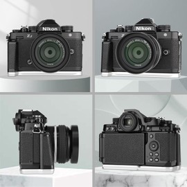 Haoge Camera Mount Handle for Nikon Z f ZF L-Shape Handle Fit Arca Swiss Kirk RRS Quick Release Plate Mount Silver HG-ZFS