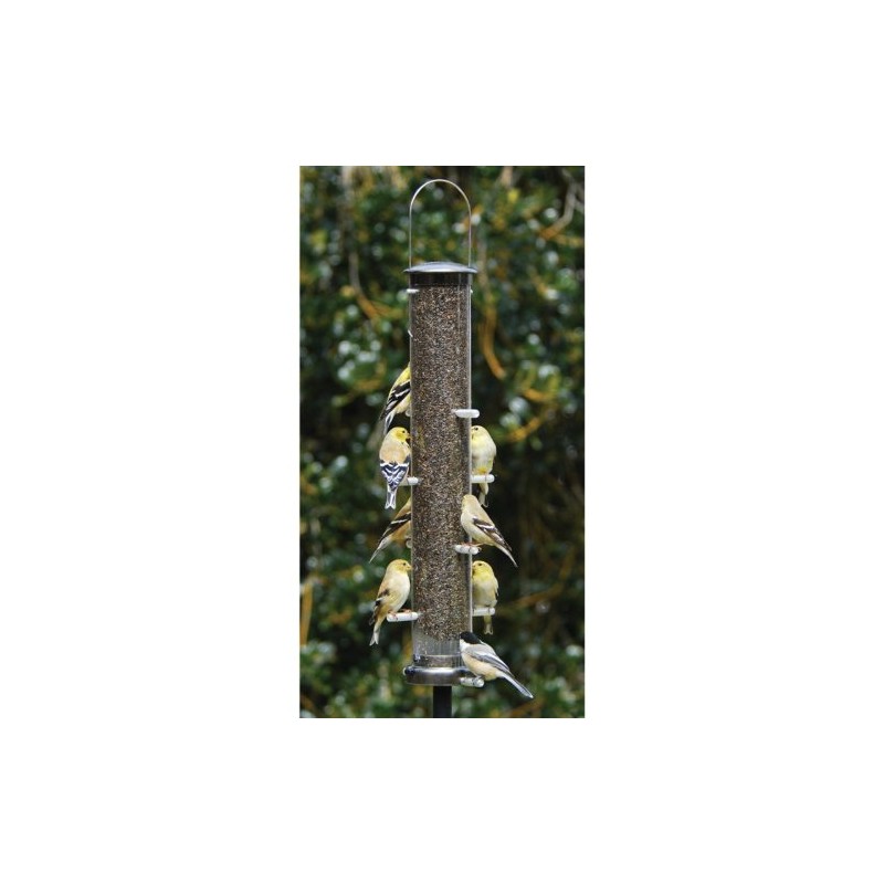 Aspects 398 Quick-Clean Thistle Tube Feeder, Large - Brushed Nickel