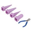 4Pcs Jewelry Mandrel Round Oval Triangle Square Jewellery Making Tool