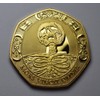 The Commemorative Coin Company MEMENTO MORI 24ct Gold Reminder Coin.
