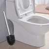 Qulable Toilet Brushes Stainless Steel Toilet Brush with Flexible Soft