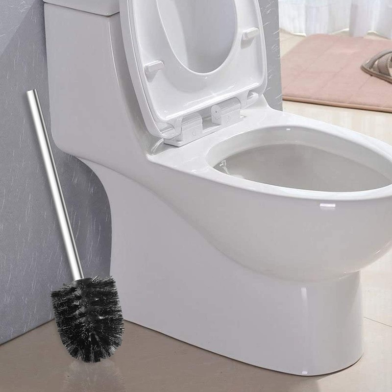 Qulable Toilet Brushes Stainless Steel Toilet Brush with Flexible Soft