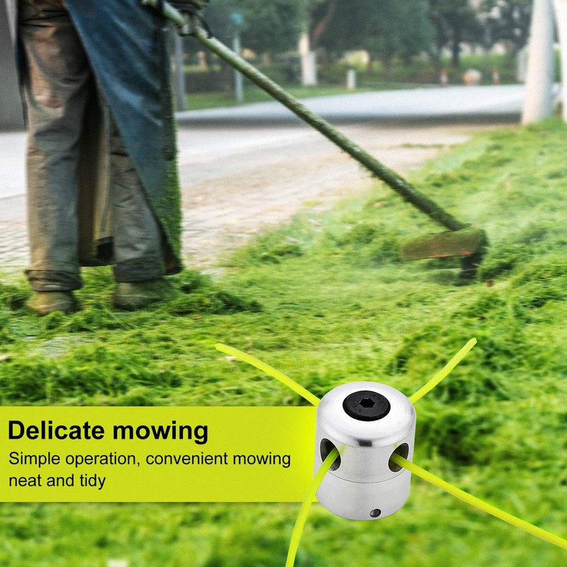 SWAWIS Aluminium Line Head Grass Trimmer Head Thread Spool Nylon