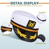 DEARMAMY Yacht Sailor Hat:Captain Hat Funny Adjustable White Sailor Cap