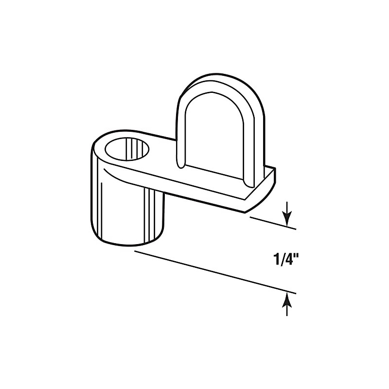 Prime-Line L 5550 Screen Clips, 1/4 In. Offset, Durable Diecast