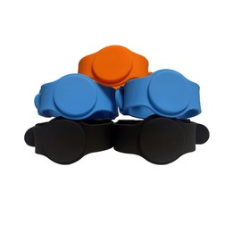YARONGTECH MIFARE Classic? 1K RFID-/NFC-Armband, verstellbar, Orange, Silikon, 5 Stück (mehrfarbig)