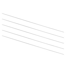 sourcing map 5pcs Round Steel Metal Rods, 0.5mm x 100mm High Speed Steel (HSS) Lathe Bar Stock Tool, for Shaft Gear Drill Lathes Boring Machine Turning Miniature DIY Craft