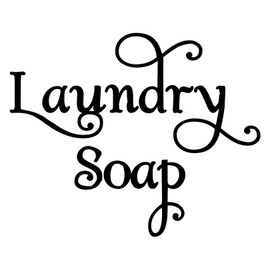 White | Laundry Soap 5w x 4h inches Vinyl Decal | Laundry Room | Washer Swash | Die Cut Sticker | Multiple Sizes Colors