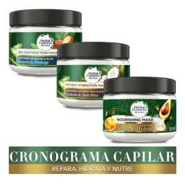Kit Herbal Essences Cronograma Capilar, Crema de Cabello                                                                                              