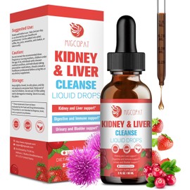 28‑in‑1 Kidney & Liver Cleanse Detox Drops – High‑Absorption Cranberry, Milk Thistle & Herbal Formula for Kidney, Liver, Urinary Tract & Bladder Support – 60 ml