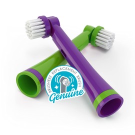 Brusheez Electronic Toothbrush Replacement Brush Heads 2 Pack (Snappy The Crocodile)