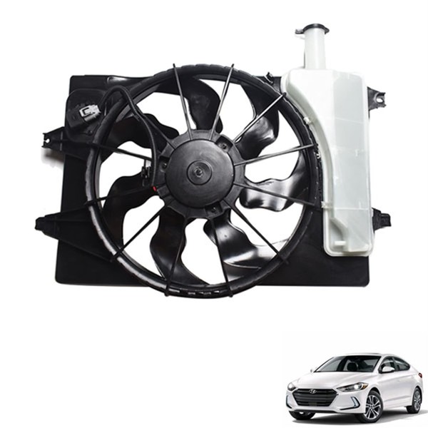 Radiator Condenser Cooling Fan Assembly Replacement for 2017-2019 Elantra Sedan