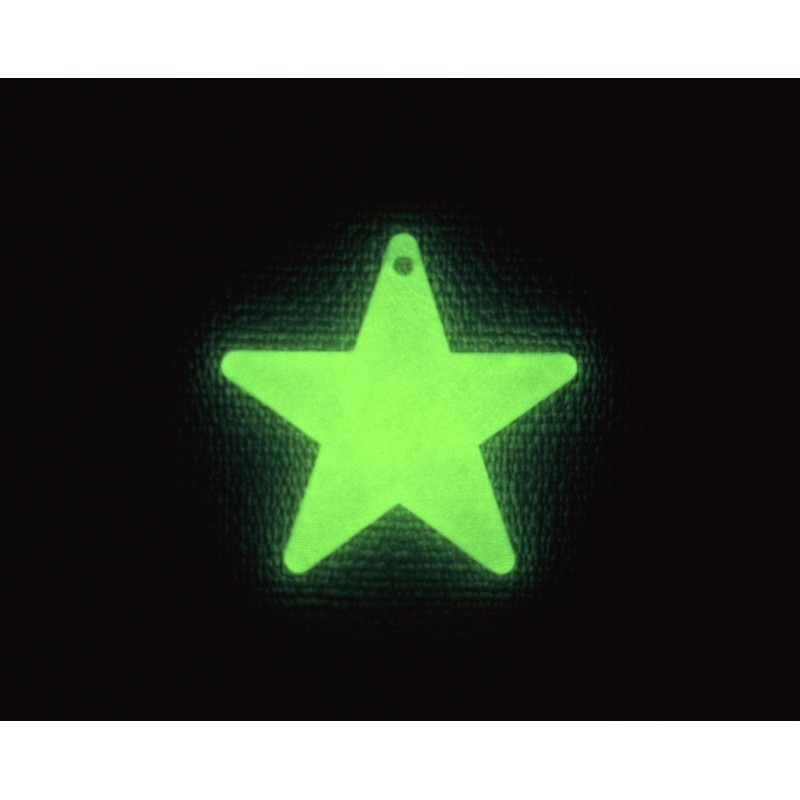 Absorbs the light of the sun and lighting, and glows