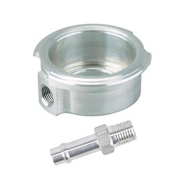 Weld-On Billet Aluminum Radiator Filler Neck & Barb Fitting