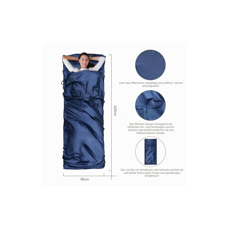 Ultralight Travel Sleeping Bag with Pillow Compartment