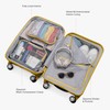 Traveler's Choice Pagosa Indestructible Hardshell Expandable Spinner Luggage, Yellow, 22-Inch