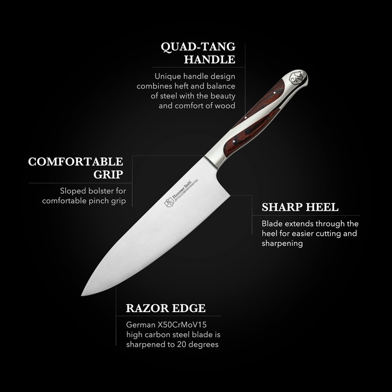 Hammer Stahl 6-Inch High Carbon Chef Knife | Versatile Cooking