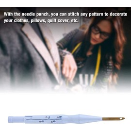 Kit de Aguja de Punzón, Herramienta de Manejo de Costura de Costura de Bordado de Bordado de Punta Con Estuche de Almacenamiento PortáTil Para Principiante Y Iniciador