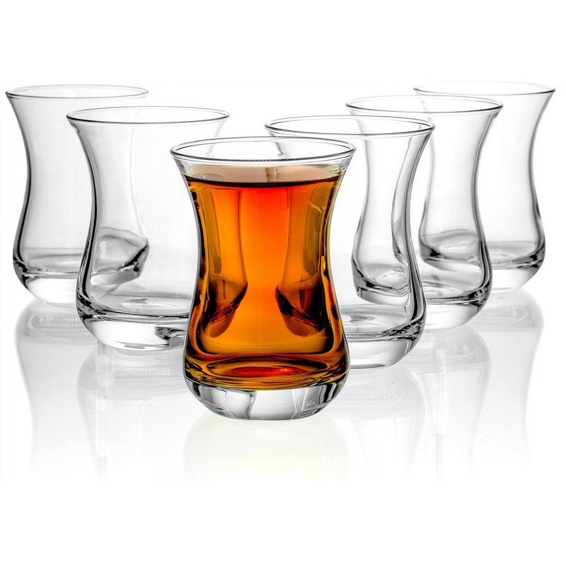 Red Co. Classic Turkish Tea Glasses, 4.5 Ounce - Set