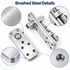 360-Degree Rotating Stainless Steel Hidden Door Hinges – Heavy-Duty Invisible