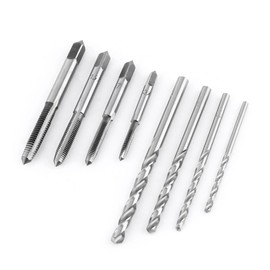 gernie 9Pcs Tap Wrench Machuelo Set Tool Metal Aluminum Drill Bits Tshaped Taps Reamer Metric Tap Set Extension, Pulley Nut Taps, gerniedv5q1ci7m9
