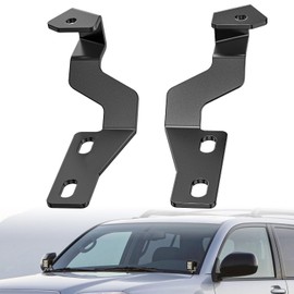 Nilight Ditch Light Brackets Hood Hinges Mount Bracket Kit for Auxiliary Offroad LED Pods Work Lighting Compatible with Toyota 4Runner 4th Gen 2003 2004 2005 2006 2007 2008 2009