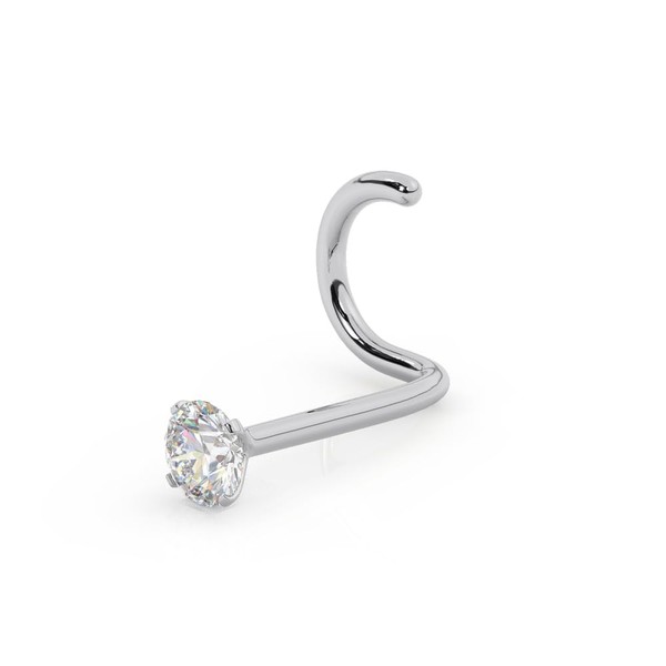 EternalDia IGI Certified Real Diamond Nose Stud With Twist Back