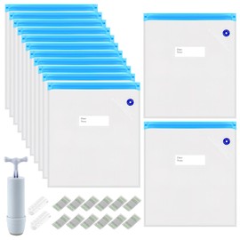 Vacuum Kit, Pack of 12 3D Printer Filament Vacuum Compression, Moisture-proof Vacuum Bag for 3D Filaments, Reusable Vacuum Bags Vacuum Sealed for Filament Storage