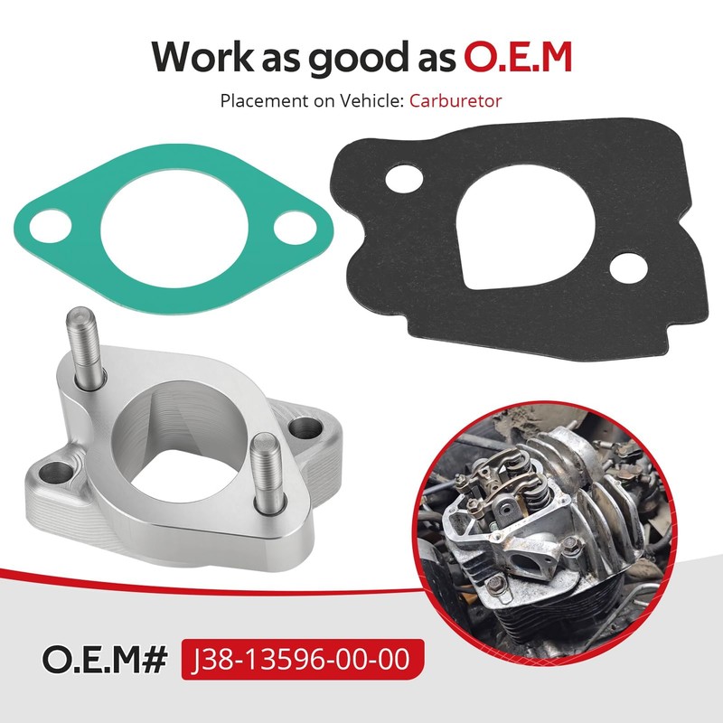 JAVIK Upgraded CNC Carburetor Spacer Joint Intake Manifold For Yamaha