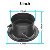 3 Inch Soffit Vent for Exhaust Fan with Built-in Mesh