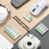 imuto Rechargeable aa Batteries, 2000mWh aa Lithium Batteries 8 Pack,