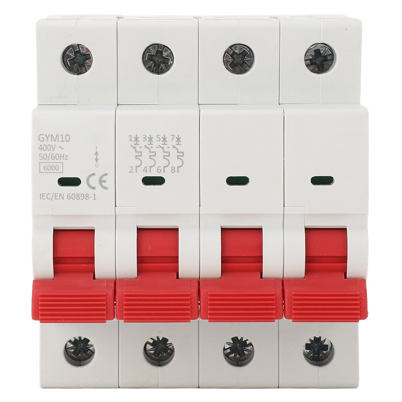 6KA 4P Miniature Circuit Breaker PP Flame Retardant Circuit Breaker