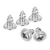 sourcing map ST4x8mm Phillips Pan Head Self-tapping Screw with Washer,
