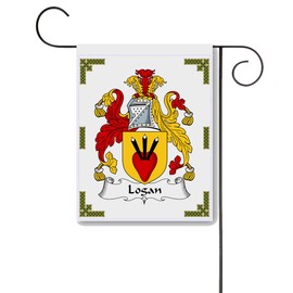 Logan Coat of Arms/Logan Family Crest 11 X 15 Garden Flag – Made in the U.S.A.