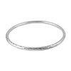 Large Hallmarked Sterling 925 Silver Hammered Textured Handmade Circle Bangle