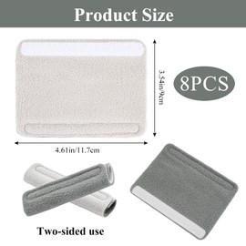 8-Pack CPAP Headgear Strap Covers, CPAP Mask Cushions, CPAP Supplies for Sleep Apnea Mask, Comfortable CPAP Accessories and Skin Protector Compatible with Most CPAP Strap to Reduce Discomfort (Gray)