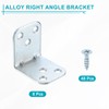 sourcing map 4 Pcs L Corner Bracket Corner Brace Metal