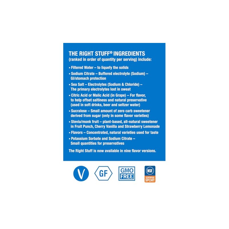 The Right Stuff Electrolyte Drink Concentrate - 3 Pouch Box