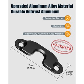 Upgraded Aluminum Alloy Sun Visor Repair Kit for Jeep, Veharvim Heavy Duty Sun Visor Clip Compatible with Jeep Wrangler JK 2018/ JL/Wrangler 2018-2023/ Gladiator 2020-2023