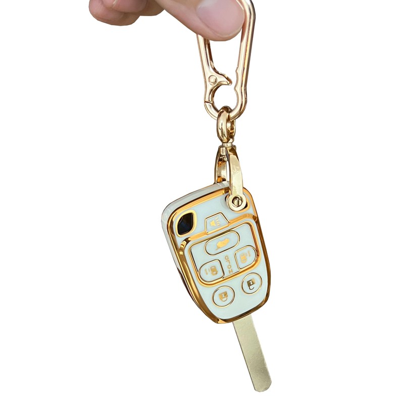 QIXIUBIA for Honda Key Fob Cover Smart Key Shell with