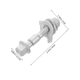 Sosoport 4pcs Wheel Positioning Eccentric Bolts - Automotive Alignment Correction Kit - 12.9 Grade Eccentric Cam Bolts Universal for Cars Suvs and Trucks