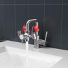ARRISEA Eye Wash Station Faucet Mounted Emergency Sink Attachment Eye