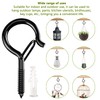 OSELEE Q-Hanger Screw Hooks Outdoor, Wall Mount Ceiling Hook, Safety